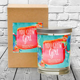 “You Glow Girl" | Lavender and Lemongrass | 100% Soy Wax Candle