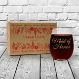 Maid Of Honor | 15oz Stemless Wine Glass