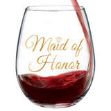 Maid Of Honor | 15oz Stemless Wine Glass