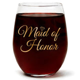 Maid Of Honor | 15oz Stemless Wine Glass
