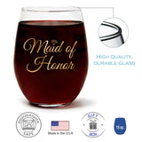 Maid Of Honor | 15oz Stemless Wine Glass
