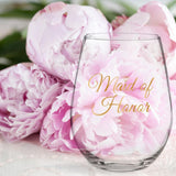 Maid Of Honor | 15oz Stemless Wine Glass