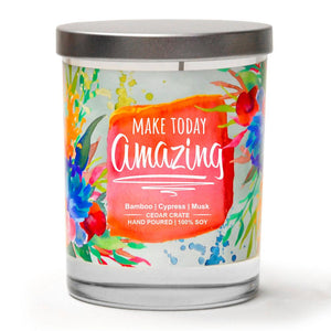 "Make Today Amazing" | Bamboo Forest | 100% Soy Wax Candle