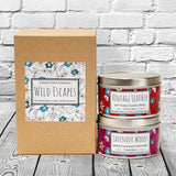 Wild Escapes | Lavender Woods | Vintage Leather | 100% Soy Wax Candle