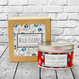 Wild Escapes | Vintage Leather | 100% Soy Wax Candle